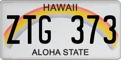 HI license plate ZTG373