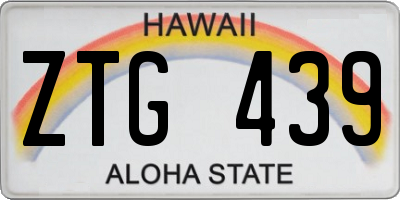 HI license plate ZTG439