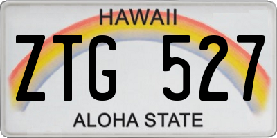 HI license plate ZTG527