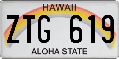 HI license plate ZTG619
