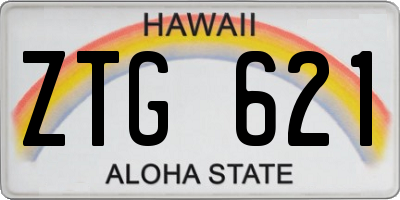 HI license plate ZTG621