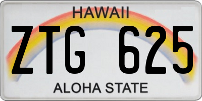 HI license plate ZTG625