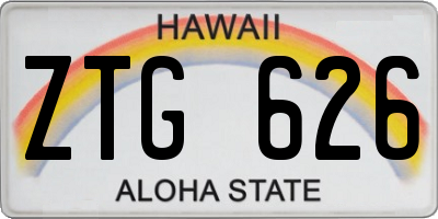 HI license plate ZTG626