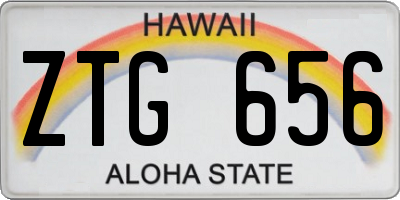 HI license plate ZTG656