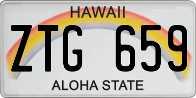 HI license plate ZTG659