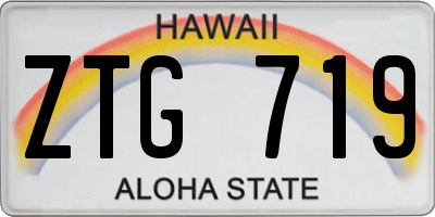 HI license plate ZTG719