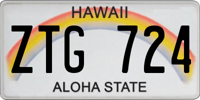 HI license plate ZTG724