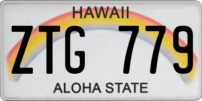 HI license plate ZTG779