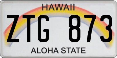 HI license plate ZTG873