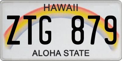 HI license plate ZTG879