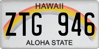 HI license plate ZTG946
