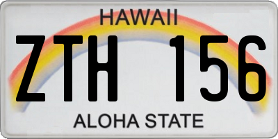 HI license plate ZTH156