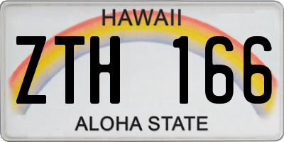 HI license plate ZTH166