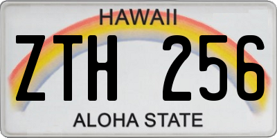 HI license plate ZTH256
