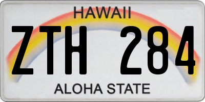 HI license plate ZTH284