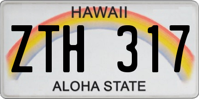 HI license plate ZTH317