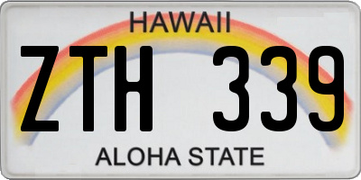 HI license plate ZTH339