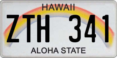 HI license plate ZTH341