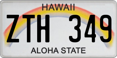 HI license plate ZTH349