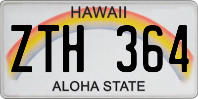 HI license plate ZTH364