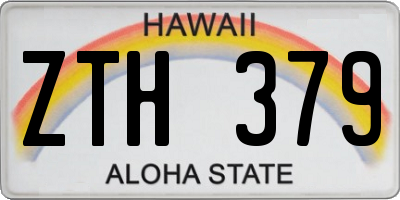 HI license plate ZTH379