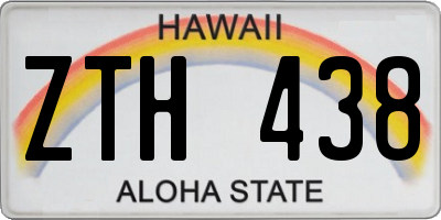HI license plate ZTH438