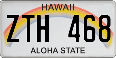 HI license plate ZTH468