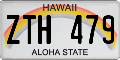 HI license plate ZTH479