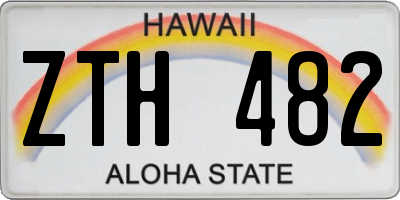 HI license plate ZTH482