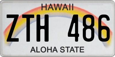 HI license plate ZTH486