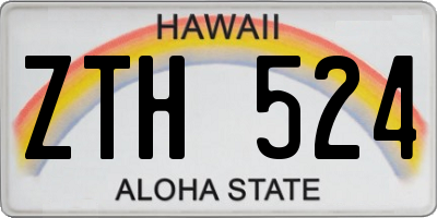 HI license plate ZTH524