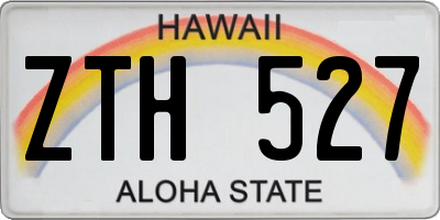 HI license plate ZTH527