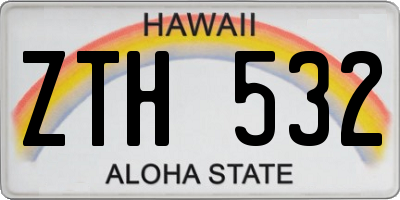 HI license plate ZTH532