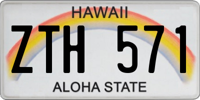HI license plate ZTH571