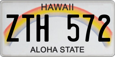 HI license plate ZTH572