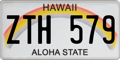HI license plate ZTH579