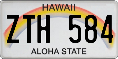 HI license plate ZTH584