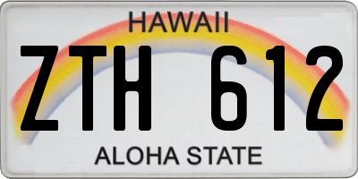 HI license plate ZTH612