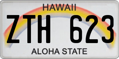 HI license plate ZTH623