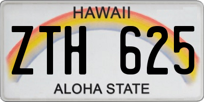 HI license plate ZTH625