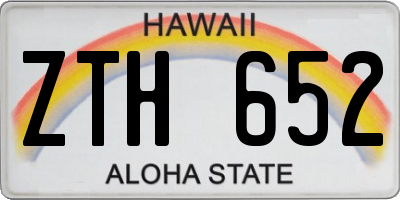 HI license plate ZTH652