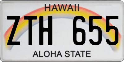 HI license plate ZTH655