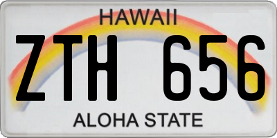 HI license plate ZTH656