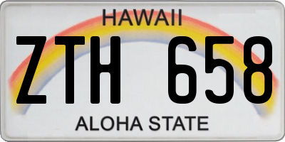 HI license plate ZTH658