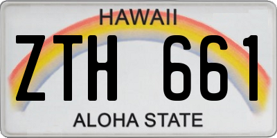 HI license plate ZTH661