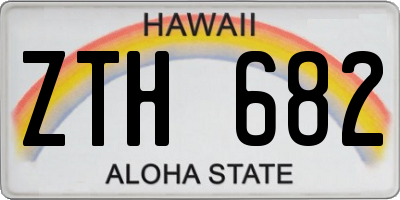 HI license plate ZTH682