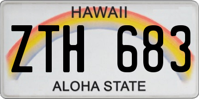 HI license plate ZTH683