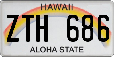 HI license plate ZTH686