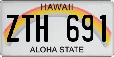 HI license plate ZTH691