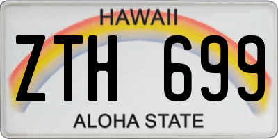 HI license plate ZTH699